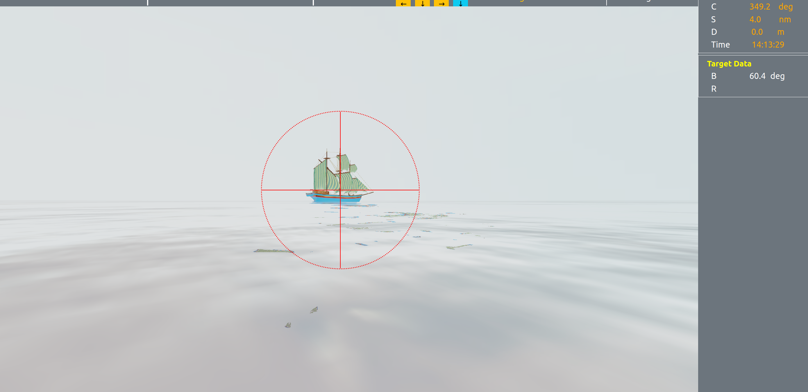 Optronics emulator for electro-optical naval sensor training