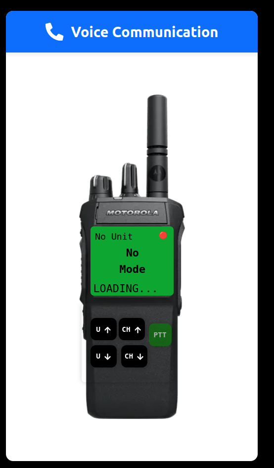 Voice communication system for naval tactical training simulator